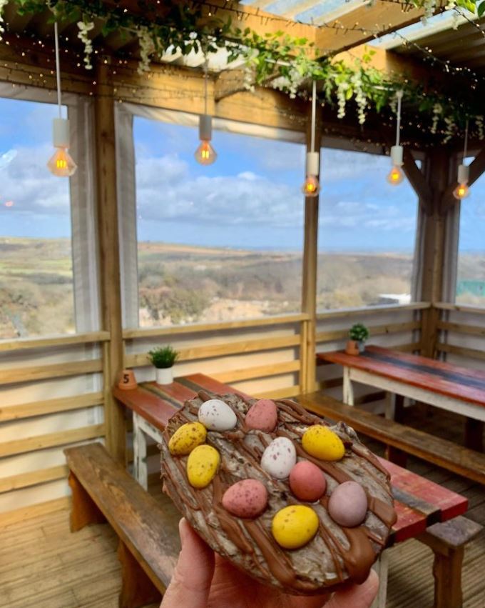 Easter eggs at The Cornish Barista's Cafe
