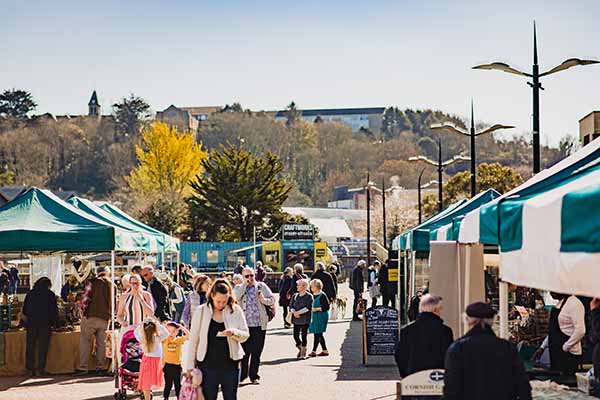Farmers market in Truro
